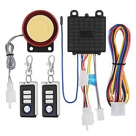 Dc12V Universal Motorcycle Anti-Theft Alarm Security System Remote Control Engine Start Kit Anti-Hijacking Alarm System - Ac Color