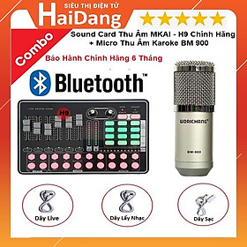 Mua Combo Sound Card Thu Âm LiveStream H9 Và Micro Thu Âm BM 900 Giá Rẻ