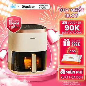 Mua Nồi chiên không dầu màu Pastel Gaabor AF50T-WH01A dung tích 5 lít công suất mạnh 1400W - Hàng chính hãng
