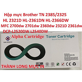 Mua Hộp mực TN 2385 -dành cho Brother HL-L2321D HL-2361DN HL-2366DW MFC-L2700dw MFC-L2701DW 2300D/2320D/L2340DW/L2360DW/L2380DW/L2321D/L2361DW DCP-L2520DW/L2540DW MFC-L2700DW -Chất lượng cao Mới 100%  Full hộp Hàng chính hãng Alpha Cartridge