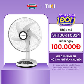 Quạt Sạc Tích Điện Sunhouse SHD7223 (24W) - Hàng Chính Hãng