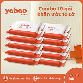 10 Gói khăn giấy ướt cho bé gói 10 tờ Yoboo YB-078 dịu nhẹ