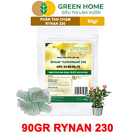 Phân Bón Thông Minh Rynan GreenHome, Túi 90gr, Giải Pháp Dinh Dưỡng Tan Chậm Cho Lan Và Cây Cảnh