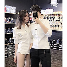 Áo sơ mi cặp in tháp Pari