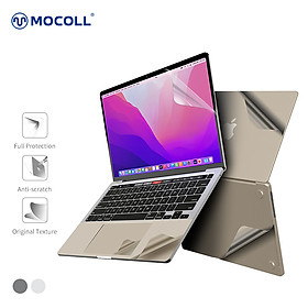 Bộ Dán Full dành cho MacBook Air M2 MOCOLL 5 In 1 Diamond Series - Hàng Nhập Khẩu