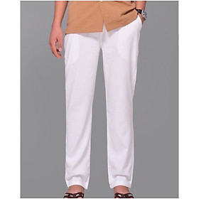 Quần ống suông nam nữ form rộng Nesa Shop, chất liệu Đũi linen, vài mát, dày dặn, quần dài nam nữ, phong cách đơn giản