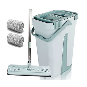 CÂY LAU NHÀ THÔNG MINH TỰ VẮT HHSM250 hai ngăn vắt và giặt, xả nước tiện lợi ở đáy thùng, bông lau tĩnh điện MICRO FIBER 33cm có hai đầu móc chắc chắn, nắp thùng dễ tháo rời vệ sinh