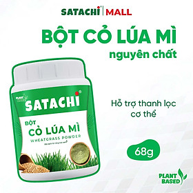 Bột Cỏ Lúa Mì Nguyên Chất SATACHI – 100% cỏ lúa mì tươi, không đường – Hộp 68g