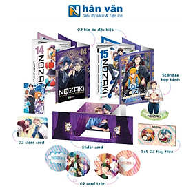 Bộ Manga - Nozaki & Truyện Tranh Thiếu Nữ: Tập 14 + Tập 15 (Bộ 2 Tập) - Bản Sưu Tầm - Tặng Kèm 2 Bìa Áo + 1 Standee Bập Bênh + 2 Clear Card + 1 Slider Card + 1 Set 2 Huy Hiệu + 2 Card Tròn