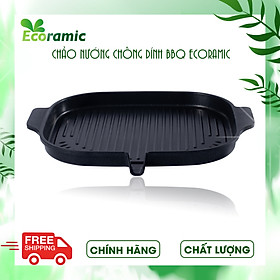 Mua Chảo Nướng BBQ Ecoramic Đáy Từ  Chống Dính  Siêu Bền  Dùng được cho tất cả các loại bếp  Bảo hành chính hãng 2 tháng
