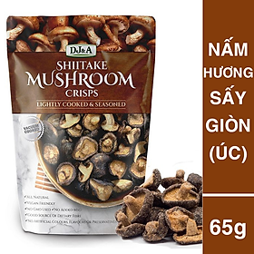 Snack Nấm Hương Sấy Giòn DJ&A Shiitake Mushroom Crisps