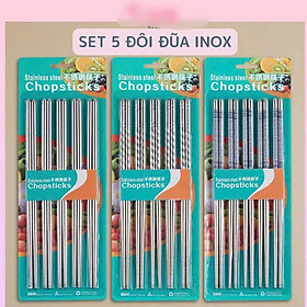 Mua Combo  2 vĩ đũa  inox chống trượt - siêu bền  tiện dụng cao cấp phù hợp cho mọi gia đình