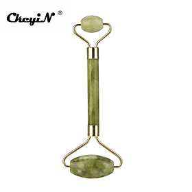 CkeyiN Cây lăn mát xa mặt ngọc bích 2 đầu chống lão hóa chống nhăn có thể dùng mát xa nhiều vùng trên cơ thể