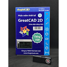 Phần mềm thiết kế GreatCAD 2D phiên bản tiêu chuẩn – Giao diện tiếng Việt (USB/2020) - Hàng chính hãng