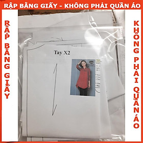 Rập giấy A0 mã 675 (BẢN VẼ) rập đầm dáng suông