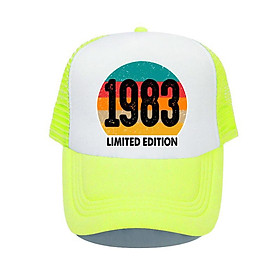 Hình ảnh Lễ Kỷ Niệm Sinh Nhật Lần Thứ 40 Quà Tặng Nón Snapback Vintage 1983 Phiên Bản Giới Hạn Trucker Hat Tuổi Được Hoàn Thiện Mũ Lưỡi Trai Bóng Chày YP084 Color: YP08408 Size: 56-60cm for adult