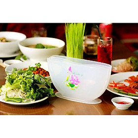 Mua Khay nhúng  tô nhúng bánh tráng 3 ngăn phục vụ các món gỏi cuốn   thịt luộc dùng vừa sang trọng  sạch sẽ   tiết kiệm không gian