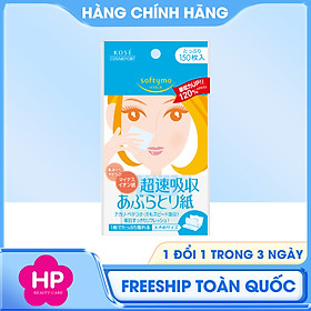 Giấy Thấm Dầu Nhanh Kose Softymo Quick Oil Off Sheet (150 Miếng)
