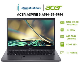 Mua Laptop Acer Aspire 5 A514-55-5954 (i5-1235U | 8GB | 512GB | Intel Iris Xe Graphics | 14  FHD | Win 11) Hàng chính hãng