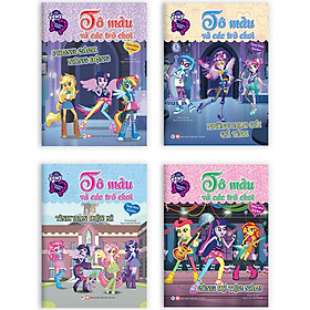 Combo Trọn Bộ 4 Cuốn: Pony Tô Màu Và Các Trò Chơi (Tặng Kèm Sticker)