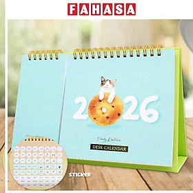 Lịch Bàn Teen Có Note 2026 - Size M - Linh Lan - Mẫu 2