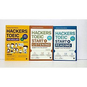 Sách - Combo Hackers TOEIC : VOCABULARY + READING + LISTENING