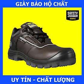 Mua  Hàng Chính Hãng  Giày Bảo Hộ Safety Jogger Pluto EH Da Thật  Cách Điện 18kV  Đế Chống Đâm Xuyên  Mũi Chống Va Đập