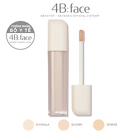 Kem che khuyết điểm mịn lỳ 4B:face Hidden Cover Concealer 6.3g 4bface