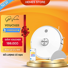 Mua Robot Hút Bụi Lau Nhà Neabot N2 Lite - Thương Hiệu Mỹ - Điều Khiển Qua App Điện Thoại Có Trợ Lý Nói Tiếng Việt Lưu Tới 30 Bản Đồ Pin 5200 mAh Lực Hút 2700 Pa Công Suất 50 W - Hàng Chính Hãng