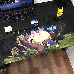 Miếng Lót Chuột, Bàn Di Chuột, mouse pad anime Totoro cỡ lớn (80x30x0.3) - Hàng chính hãng / Hàng nhập khẩu