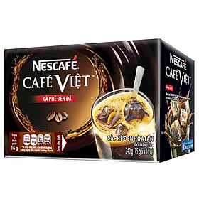 Hình ảnh Cà phê hòa tan NESCAFÉ Café Việt Cà phê đen đá - Hộp 15 gói x 16 g