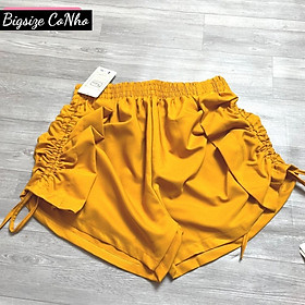 Quần short nữ bigsize chất vải mango bảng lưng chun có độ co giản thoai mái Q9