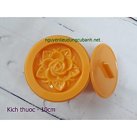 Mua KHUÔN XÔI TRÒN MẶT HOA HỒNG - 10CM
