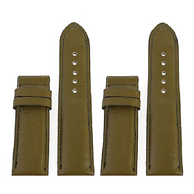 Dây đồng hồ da bò nhiều size màu rêu HJ8109-23-37