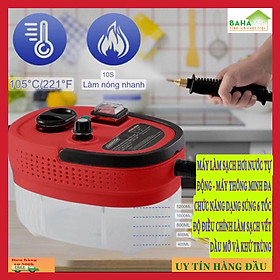 MÁY LÀM SẠCH HƠI NƯỚC TỰ ĐỘNG - MÁY THÔNG MINH ĐA CHỨC NĂNG DẠNG SÚNG 6 TỐC ĐỘ ĐIỀU CHỈNH LÀM SẠCH VẾT DẦU MỠ VÀ KHỬ TRÙNG 