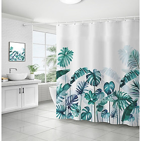 Mua Rèm che bồn tắm Vải polyester Chống thấm nước in họa tiết Lá Bắc Âu