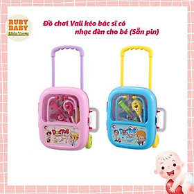 Đồ chơi vali kéo bác sĩ có nhạc đèn cho bé sẵn pin RUBY BABY KIDS TOYS - đồ chơi trẻ em hóa thân  bác sĩ