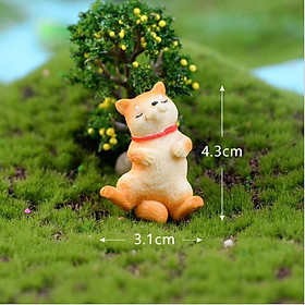 Mua Mô hình chó dòng Akita Shiba Inu Nhật Bản nghịch ngợm dễ thương thích hợp trang trí tiểu cảnh  nhà búp bê  móc khóa  DIY