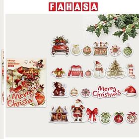 Bộ 25 Matte Sticker Blue Christmas - Teenage ES-02