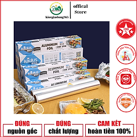 Mua GIẤY BẠC NƯỚNG THỊT HÃNG KAULUS CUỘN 10 MÉT  DÀY 15 MICRON XÀI CẢ NĂM