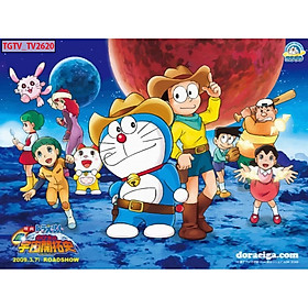Mua (HCM) Tranh dán tường 3d doremon 1 trang trí phòng bé  tranh có sẵn keo  dễ dán(có in theo yêu cầu)