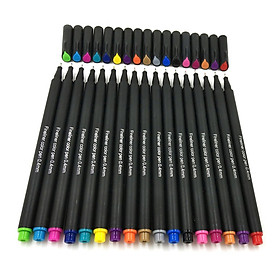 12/24/36 Fineliner Color Pen Set 0.4mm Fine Point Colored Pens Markers for Journaling Note Taking Writing Drawing