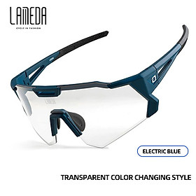 Lameda màu thay đổi kính cưỡi ngày và đêm dành cho nam và nữ Color: Cardamom purple Lenses Color: Clear