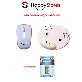 Mua Combo Chuột Không Dây ELECOM M-IR07DRS 1200DPI và Bàn di chuột có kê cổ tay ELECOM MP-AN01 (Tặng kèm vỉ 2 viên pin Maxell AAA) - Hàng chính hãng