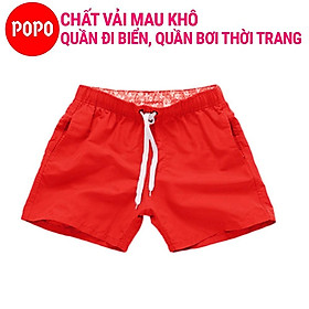 Quần bơi nam, dùng đi biển, hồ bơi dáng thể thao POPO ST1 chất vải thoáng khí