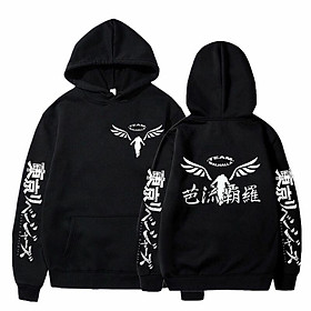 Áo Hoodie nỉ valhalla team walhalla tokyo revengers 2 màu đen trắng cực chất