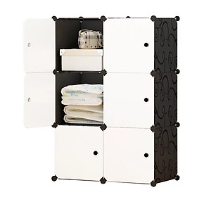 Mua Tủ nhựa ghép đa năng 6 ô đựng quần áo ( 110*74*37cm)