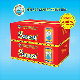 Nước giải khát Yến sào Khánh Hòa Sanest thùng 30 lon