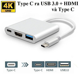  Cáp chuyển USB Type C sang HDMI + USB 3.0 + TypeC