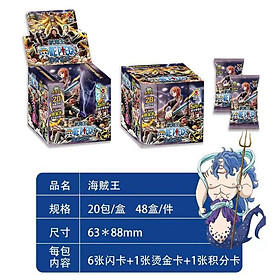 (FULL BOX) Hộp Thẻ Bài Anime One Piece ảnh thẻ nhân phẩm ngẫu nhiên chibi xinh xắn giá rẻ ( hộp 20 pack)